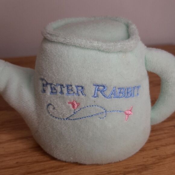 2001 Peter Rabbit TEAPOT Mini plush by Luv n' Care Beatrix Potter tea pot tassle - Picture 2 of 11